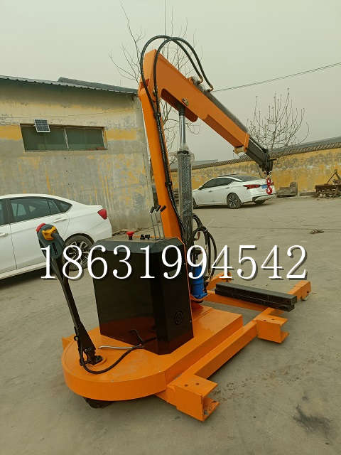 喀喇沁旗自卸车厢随车吊 自制轮式四不像起重机 四驱平板吊 5吨 贵盛